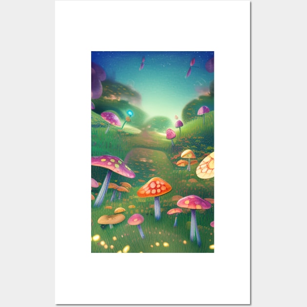 Divine Fungi - Mushroom Series 011 Wall Art by PurplePeacock